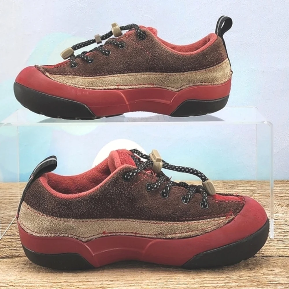 CROCS – Comfy red/brown shoes, toddler size 12